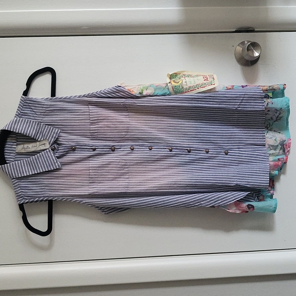 Aratta Silent Gourney sleeveless button down shirt